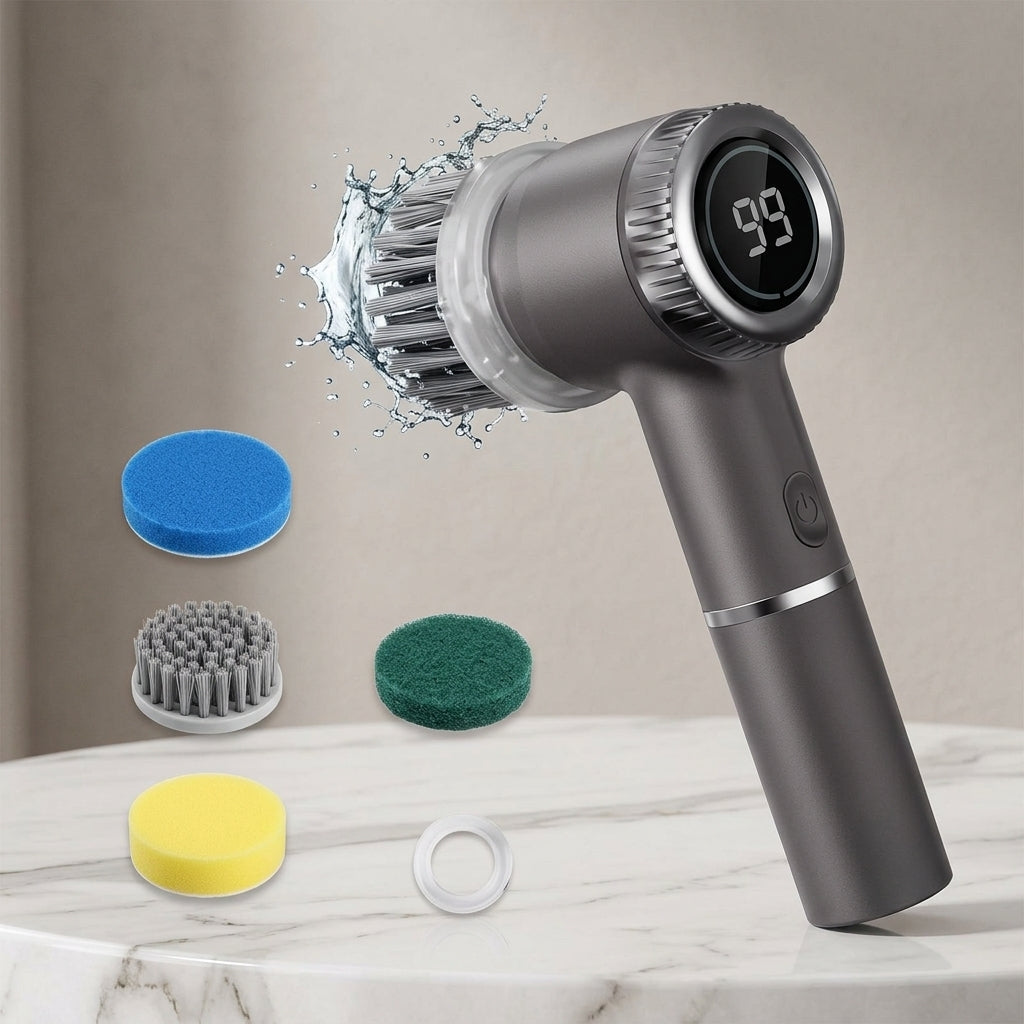 Brosse Nettoyante Électrique Sans Fil – Puissante & Multi-Usage